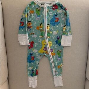 Sesame Street Kids One Piece Pajama - Green